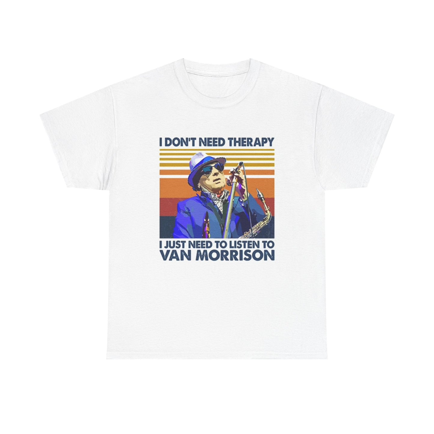 Van Morrison Therapy Graphic T Shirt Vintage Unisex Heavy Cotton Tee