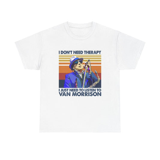 Van Morrison Therapy Graphic T Shirt Vintage Unisex Heavy Cotton Tee