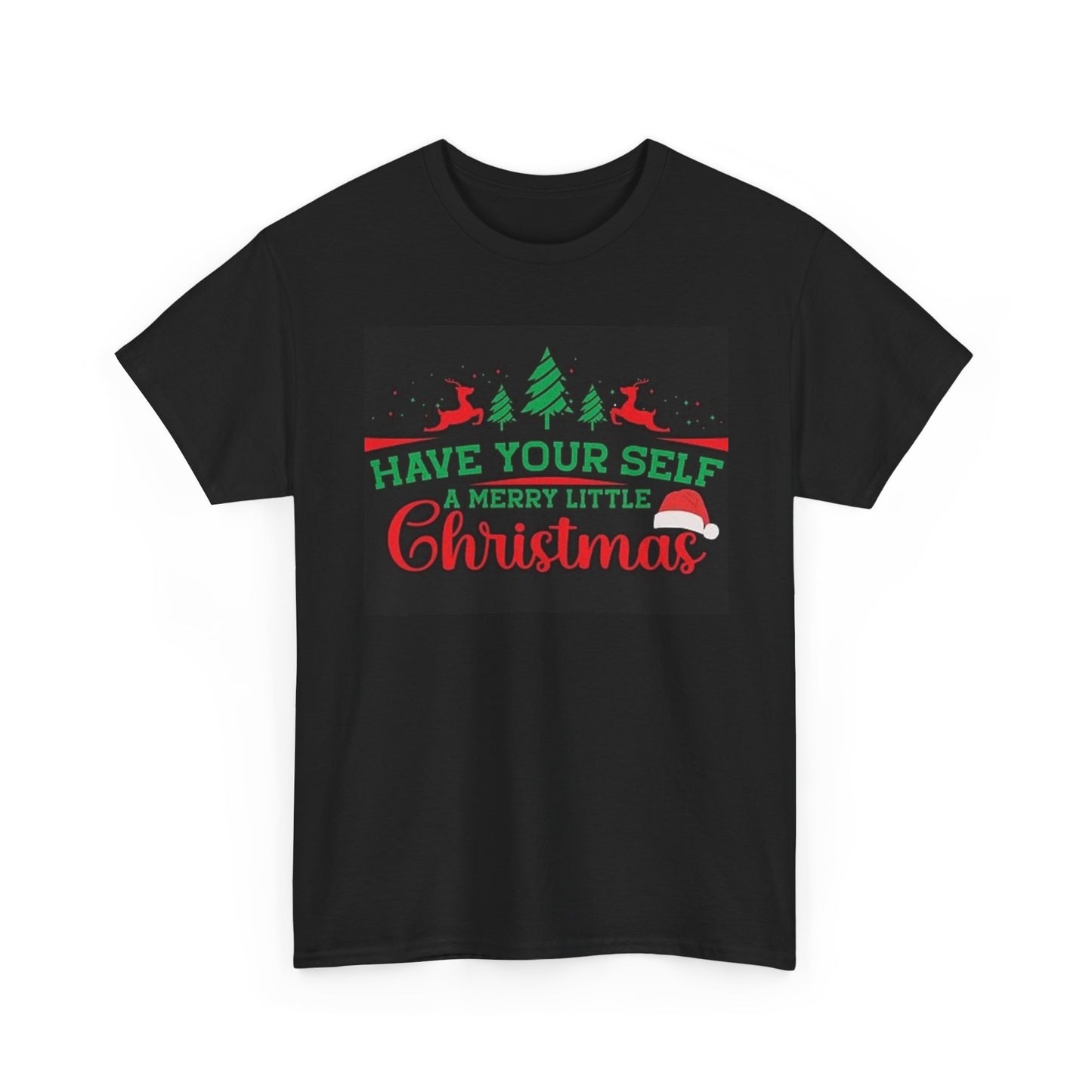 Merry Christmas Graphic T Shirt Retro Vintage Holidays Unisex Heavy Cotton Tee