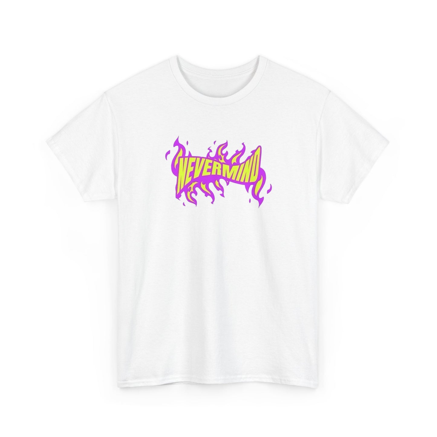 Nevermind Skateboarding Graphic T-Shirt Unisex Heavy Cotton Tee