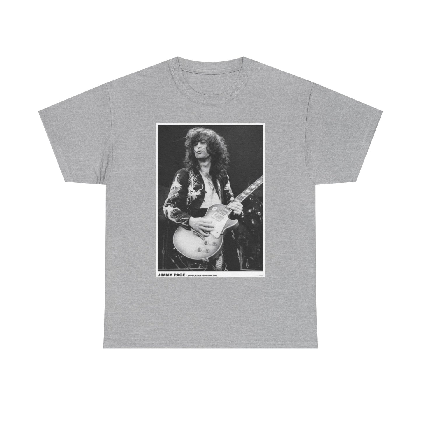 Jimmy Page Graphic T Shirt Vintage Unisex Heavy Cotton Tee