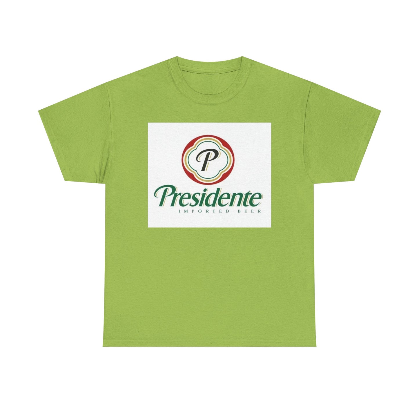Presidente Dominican Beer Logo Shirt Retro Summer Unisex Heavy Cotton Tee