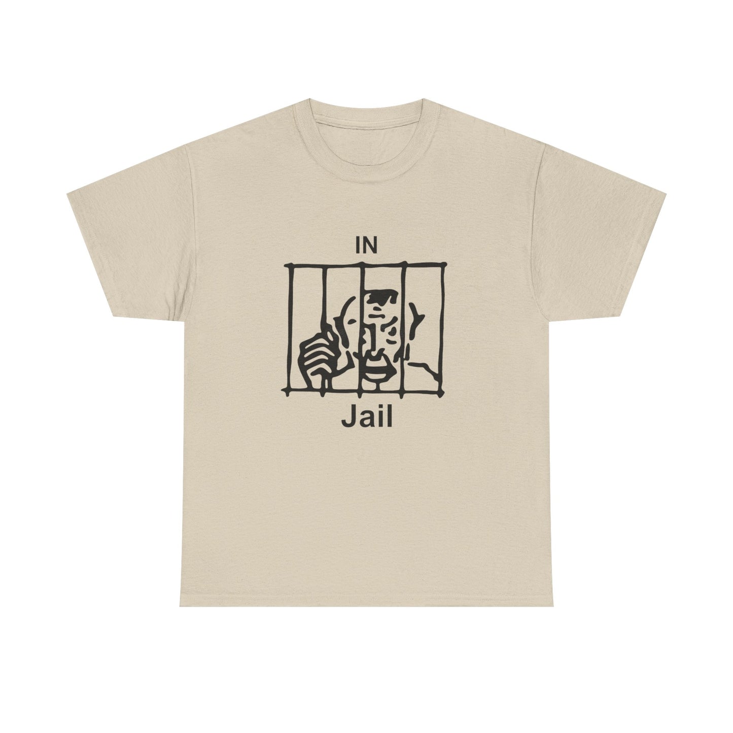 In Jail Graphic T Shirt NEW Unisex Heavy Cotton Tee