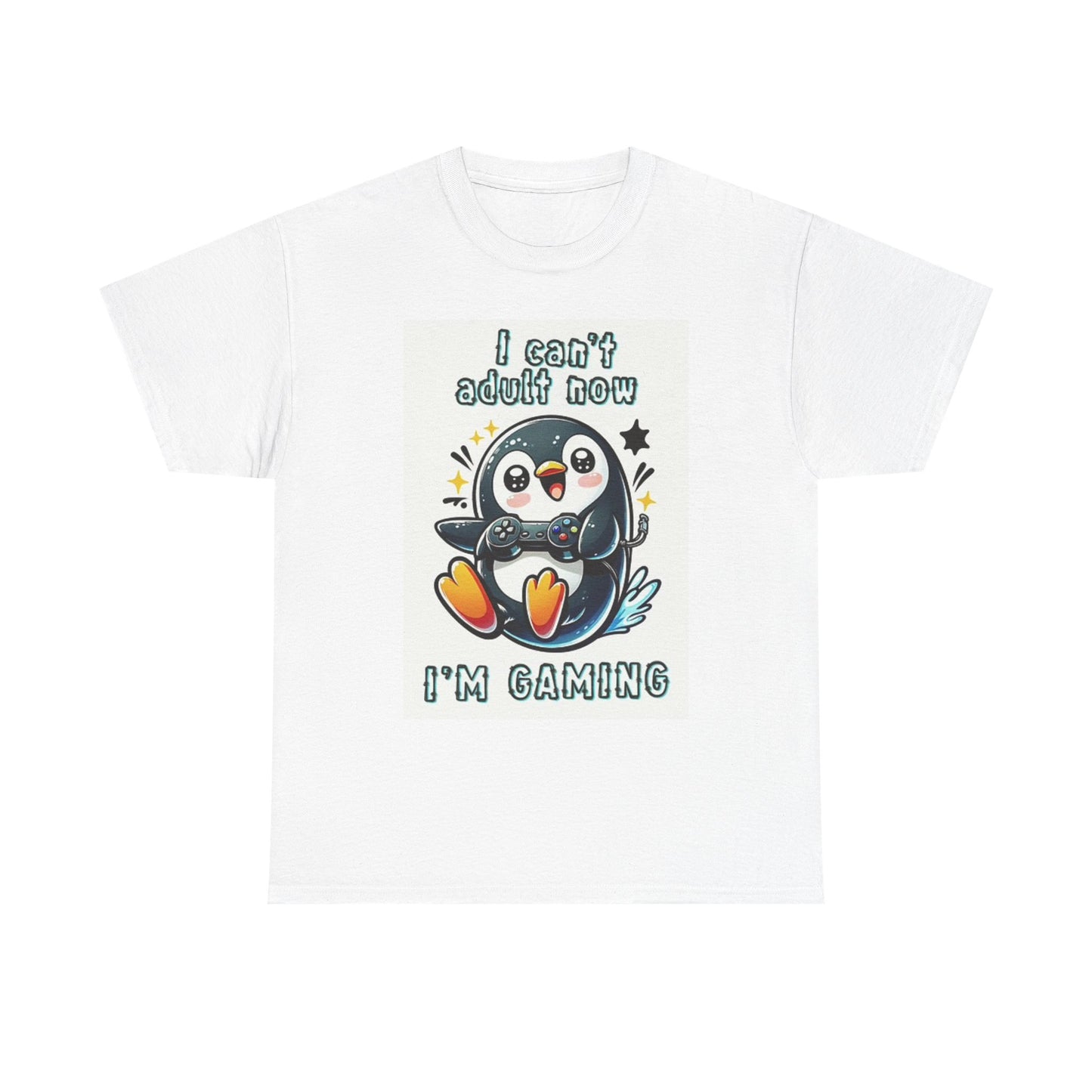 Cant Adult Now Im Gaming T Shirt BRAND NEW Apparel Unisex Heavy Cotton Tee