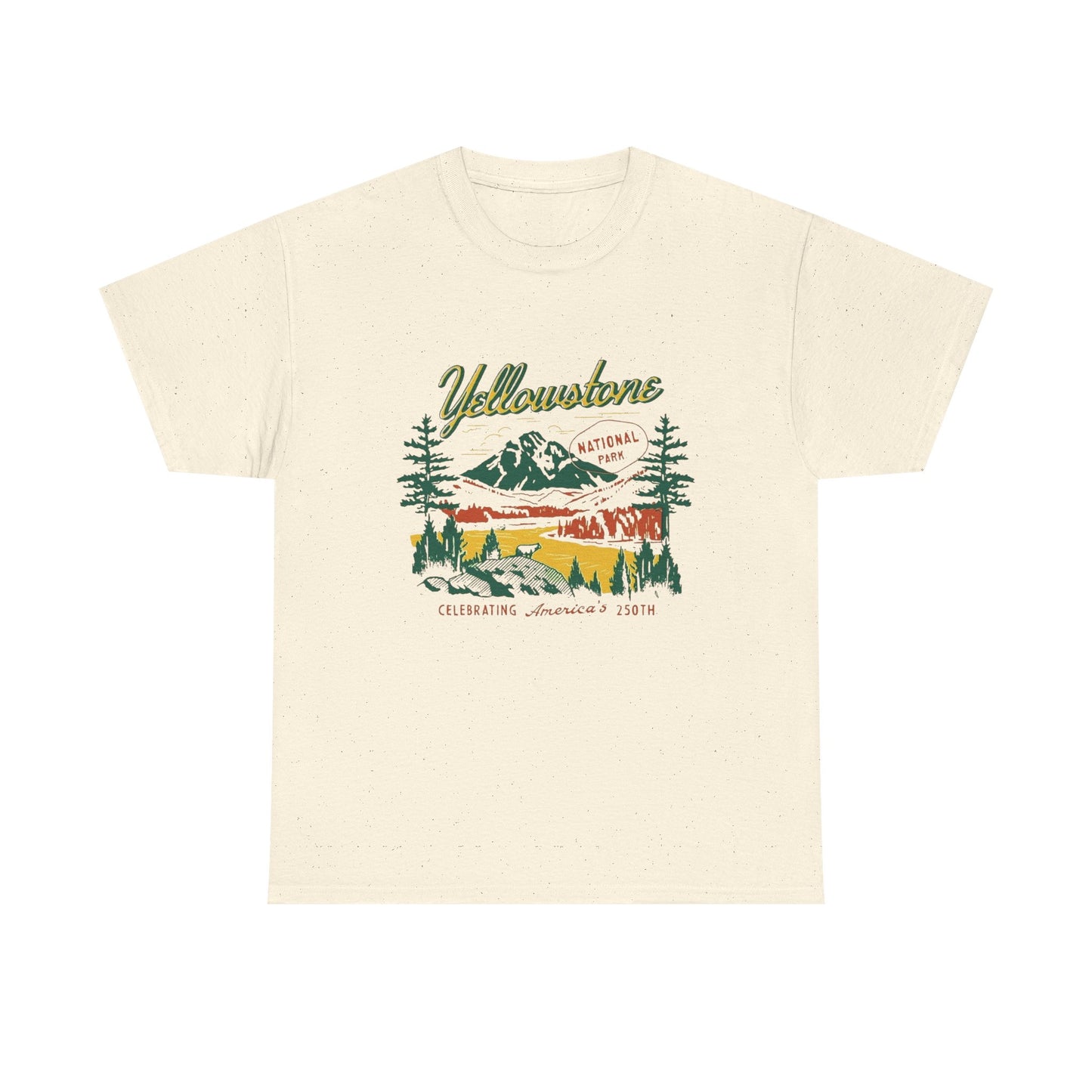 Yellow Stone Retro Graphic T Shirt NEW ADULT Tee