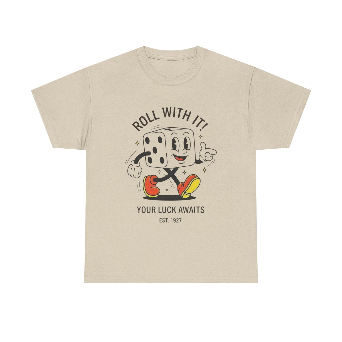 Roll With It Graphic T Shirt NEW GIFT Unisex Heavy Cotton Tee
