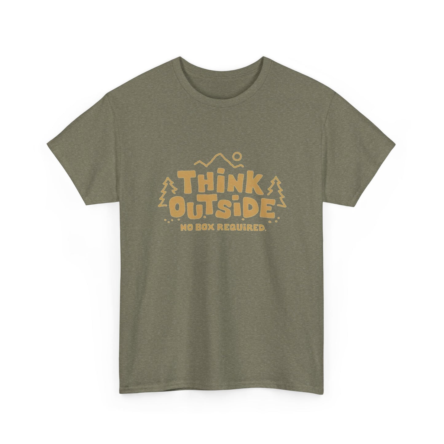 Think Outside No Box Required Graphic T Shirt NEW ADULT