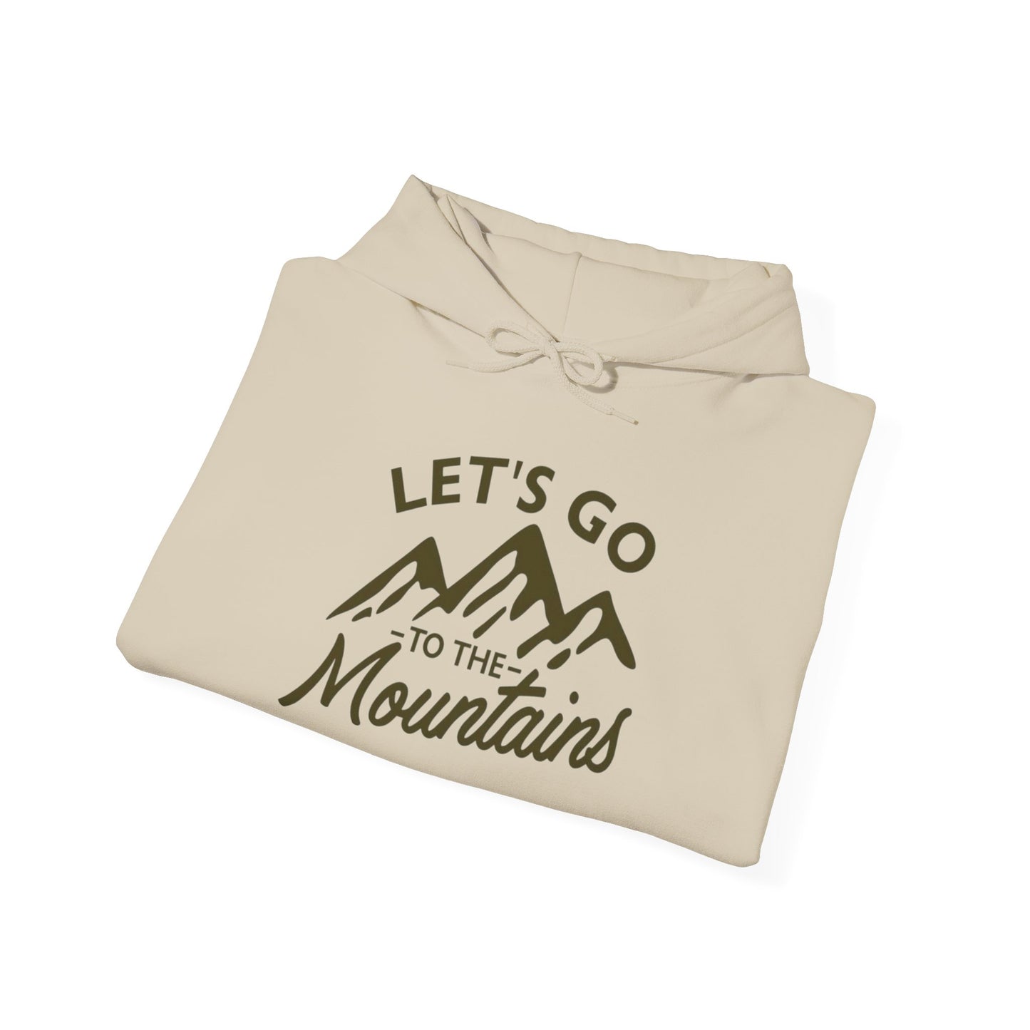 Lets Go To The Mountains Graphic Hoodie Unisex Heavy Blend™ Hooded Sweatshirt