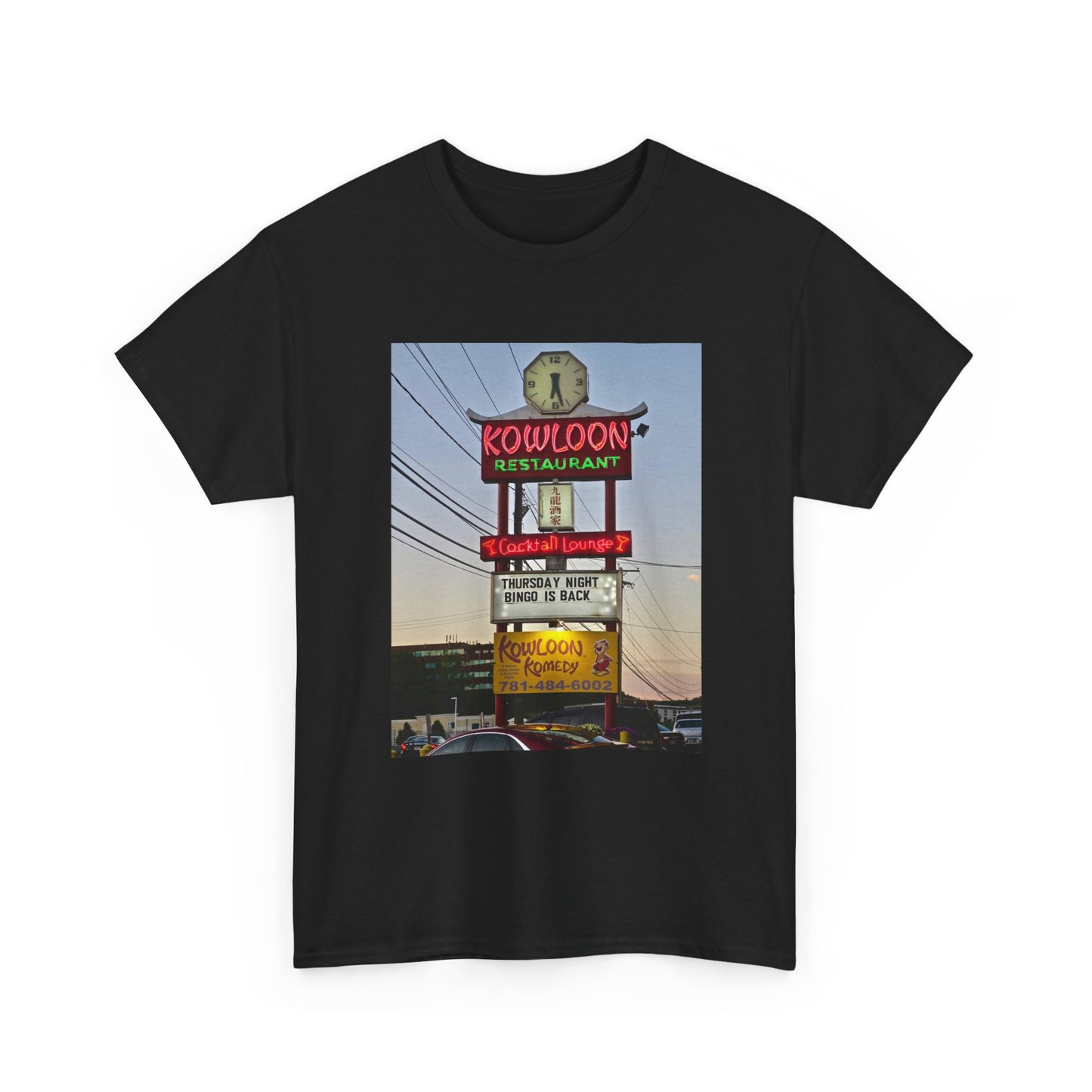 Kowloon Boston Chinese Food Restaurant Shirt Vintage Saugus Unisex Heavy Cotton