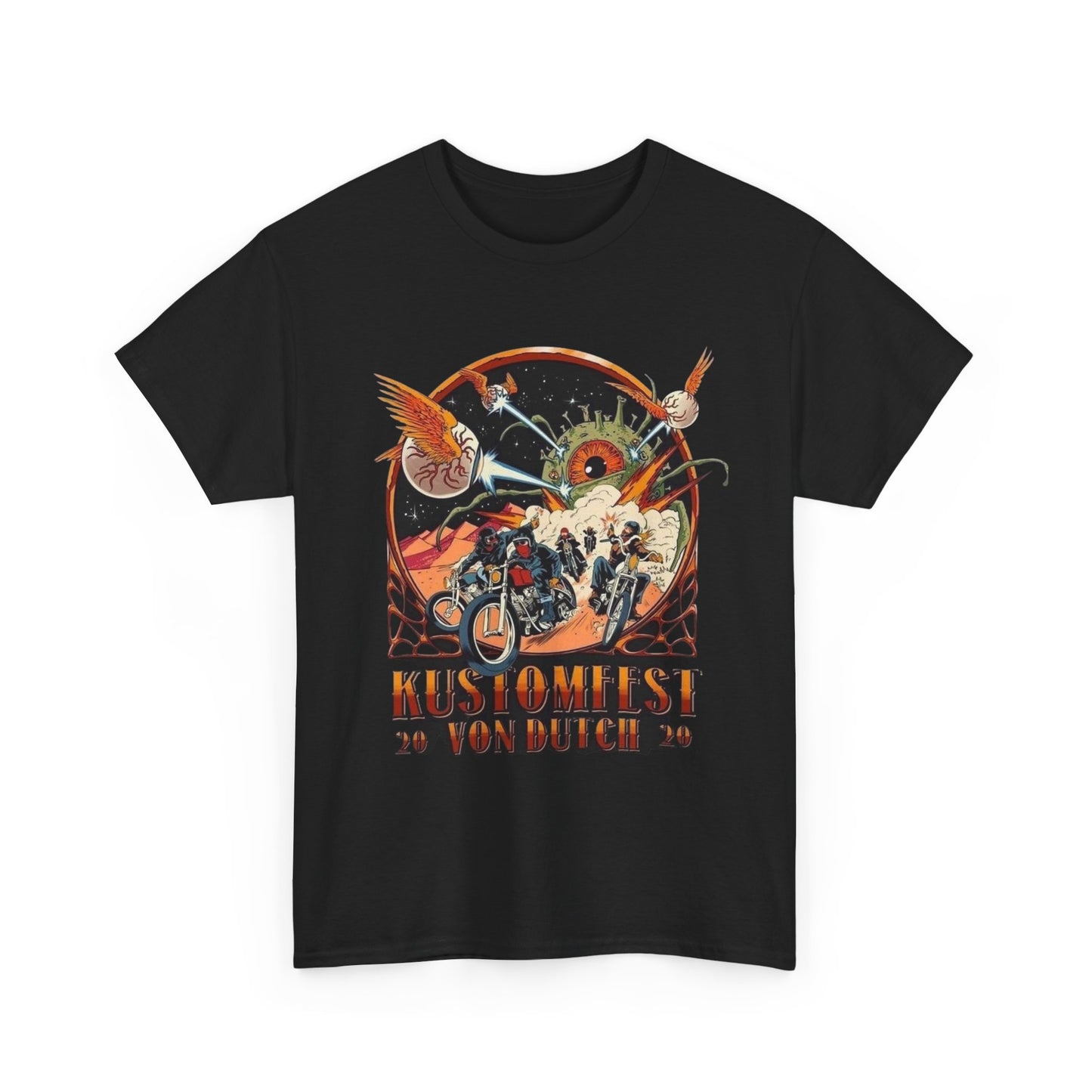 Kustomfest Vintage Motorcycles Graphic T Shirt Unisex Heavy Cotton Tee