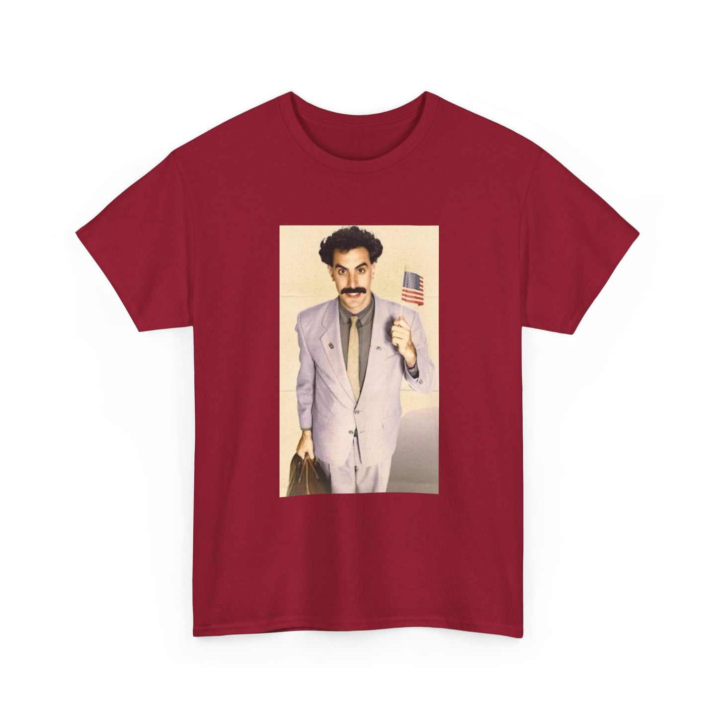 Borat Comes to America Tshirt Funny Comedy Movie Unisex Heavy Cotton Tee