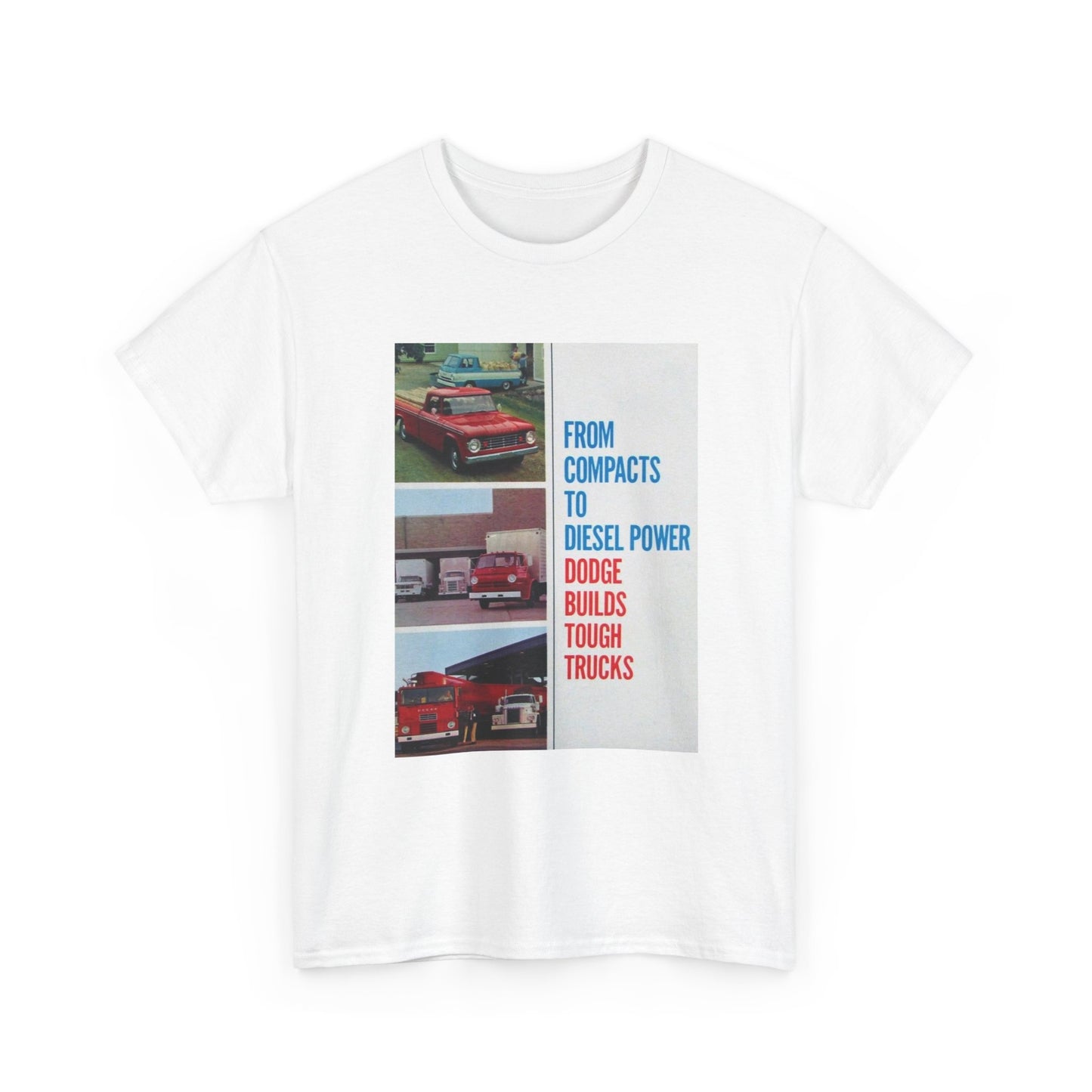 Dodge Trucks Tshirt Vintage Logo 90s Retro Mopar Unisex Heavy Cotton Tee Catalog