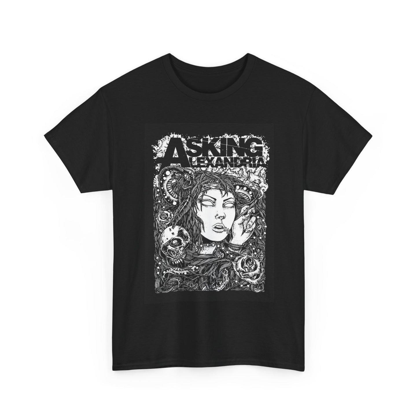 Asking Alexandria Tshirt Punk Graphic rock Grunge Merch Unisex Heavy Cotton Tee
