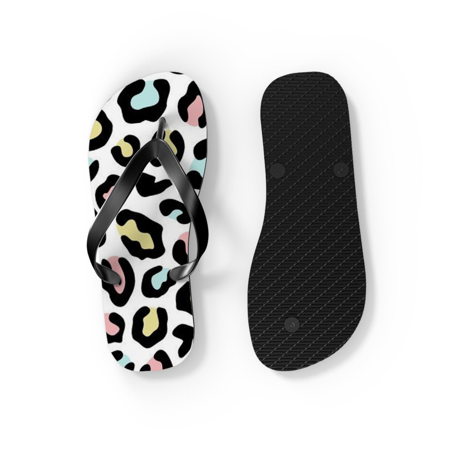 Fruity Cheetah Beach Sandals, Slides for Summer, Flip Flops, Water Resistant