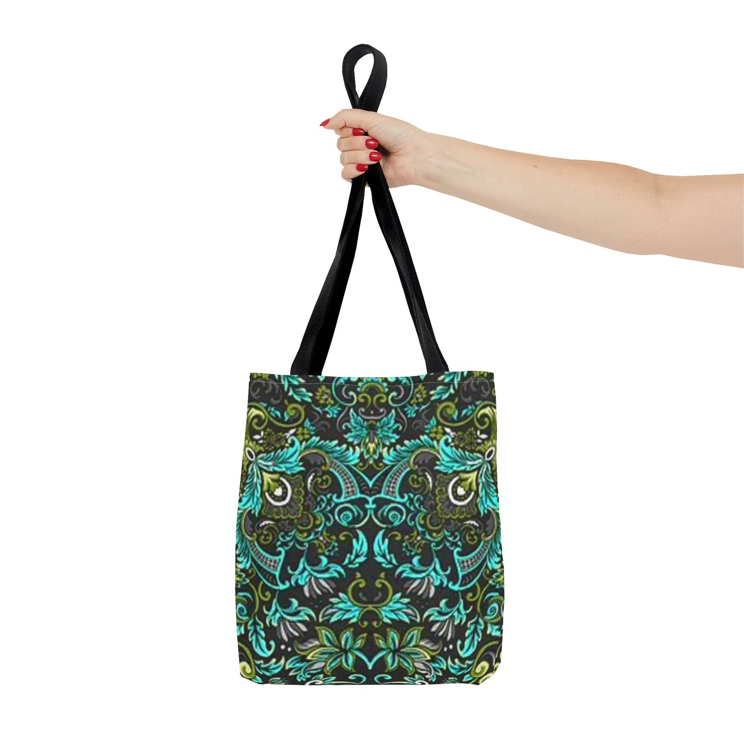 Multi Color BRAND NEW MODERN Black And Green Tote Bag (AOP)