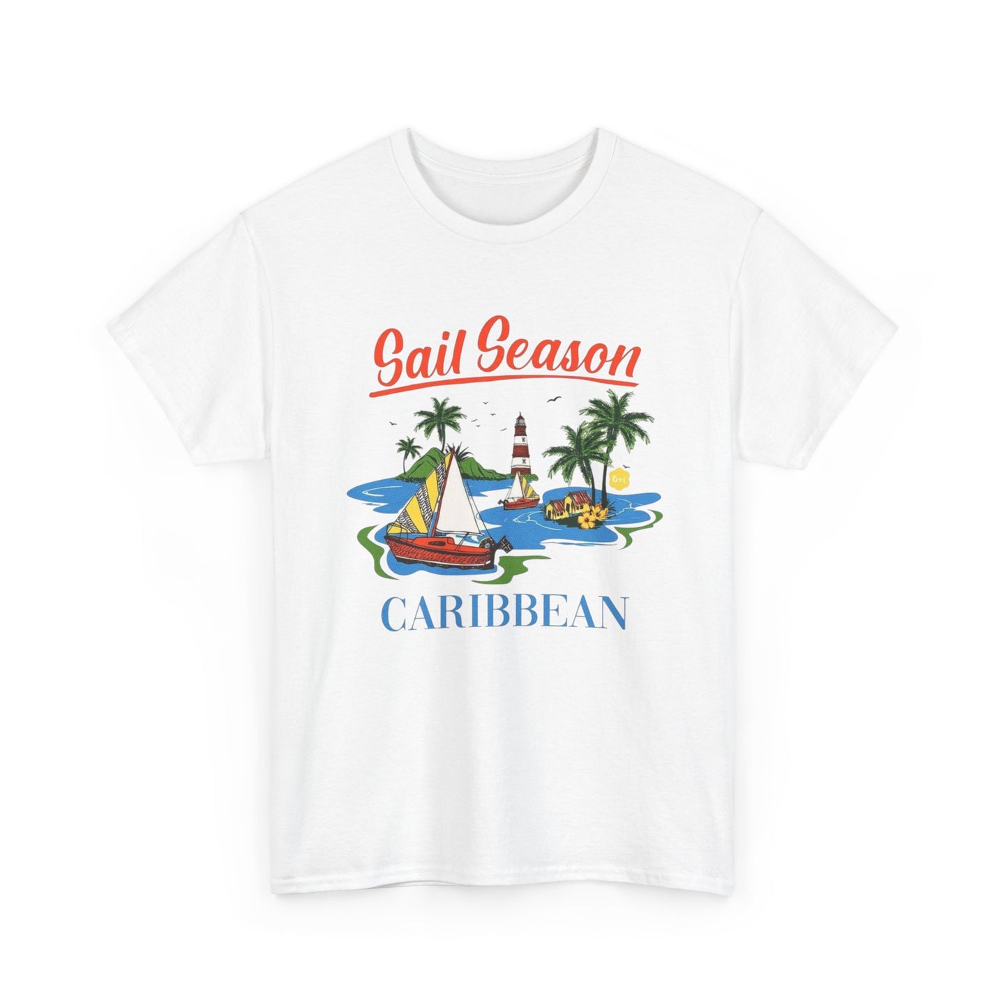 Sail Season Carribean Graphic T Shirt S-5XL NEW Unisex Heavy Cotton Tee