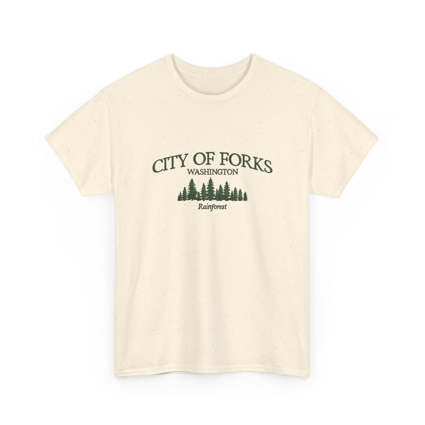 City Of Forks Washington Graphic T Shirt NEW Unisex Heavy Cotton Tee
