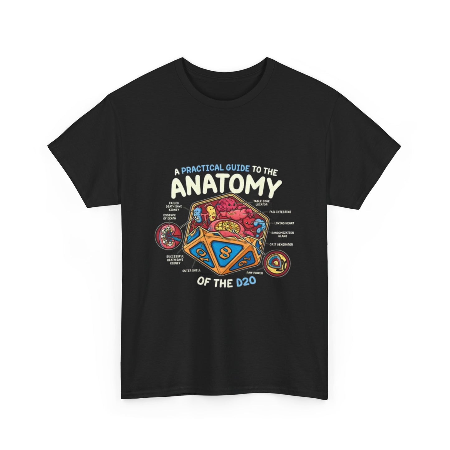 Funny Anatomy T Shirt Graphic Diagram Jokes Unisex Heavy Cotton Tee