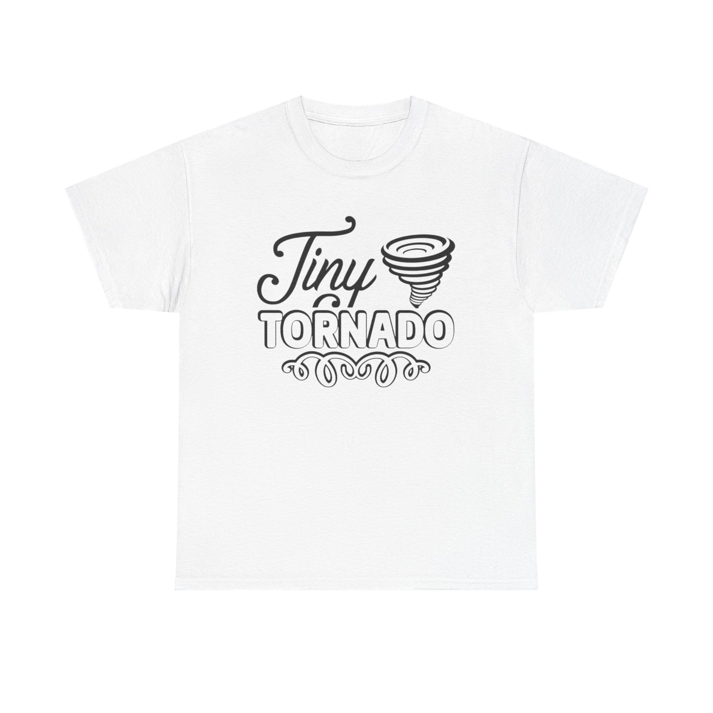 Tiny Tornado Funny Graphic T Shirt Unisex Heavy Cotton Tee