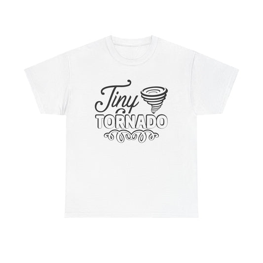 Tiny Tornado Funny Graphic T Shirt Unisex Heavy Cotton Tee