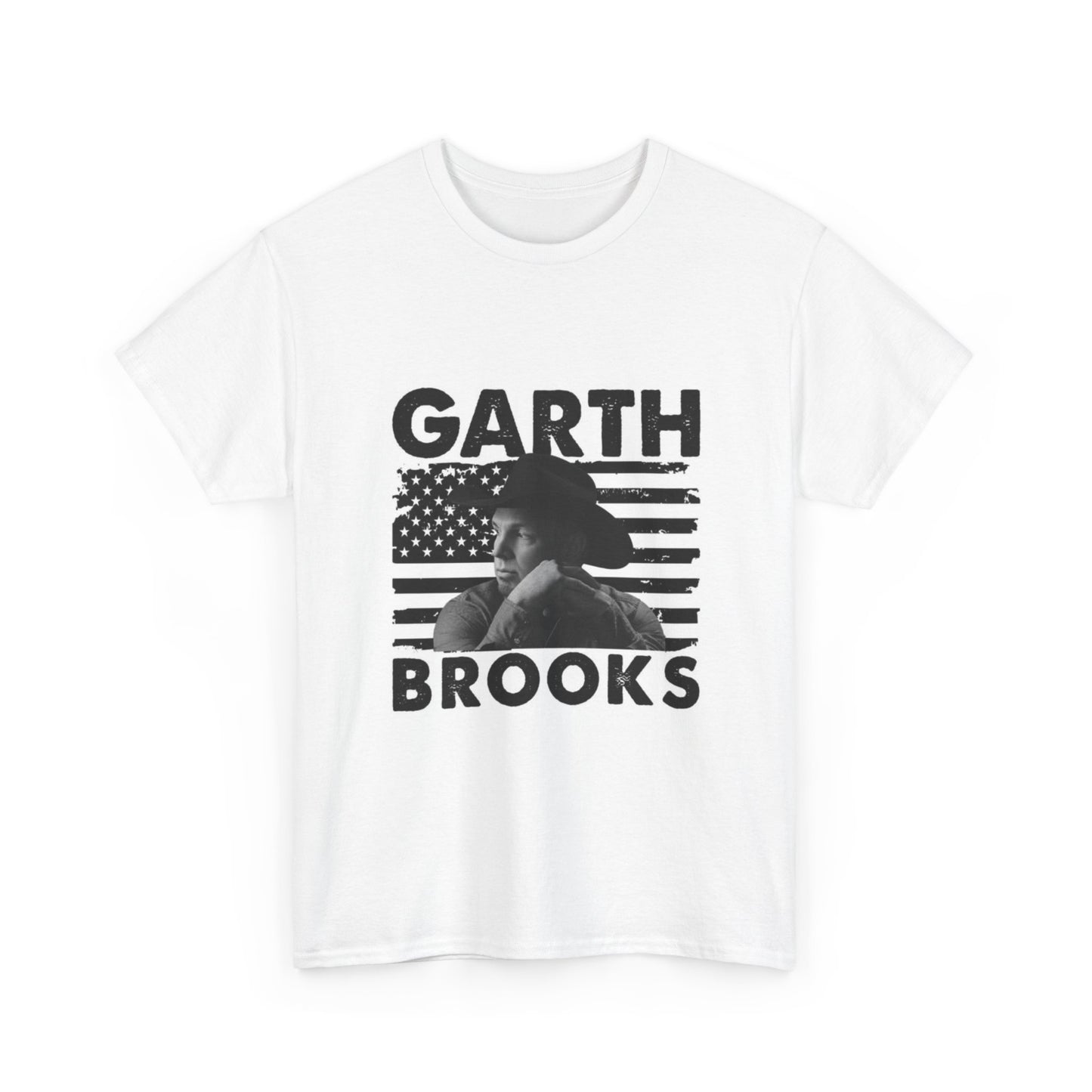 Garth Brooks Shirt Retro Country Short Sleeve Unisex American Flag Tee New Merch