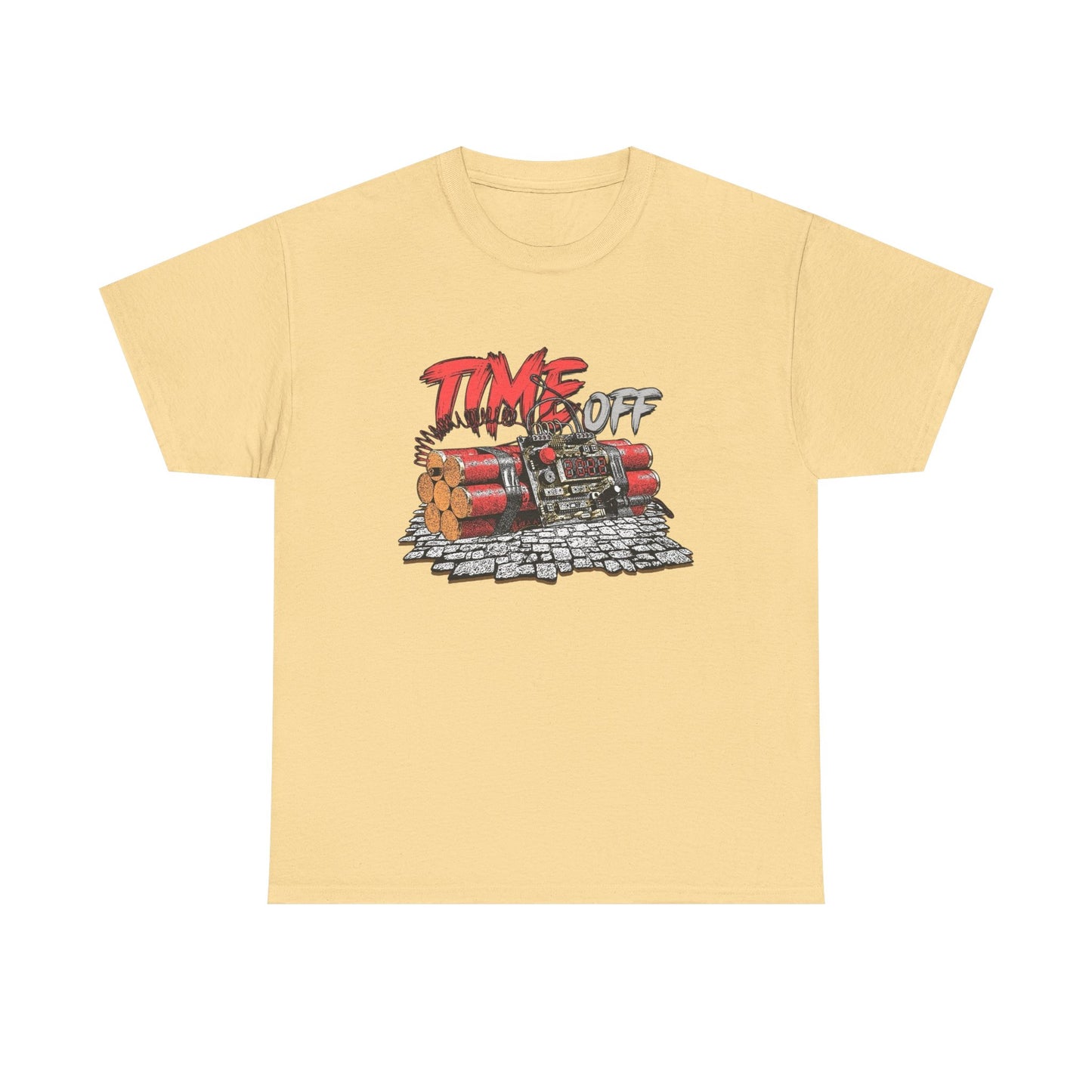 Time Off Time Bomb Graphic T Shirt NEW GIFT Unisex Heavy Cotton Tee