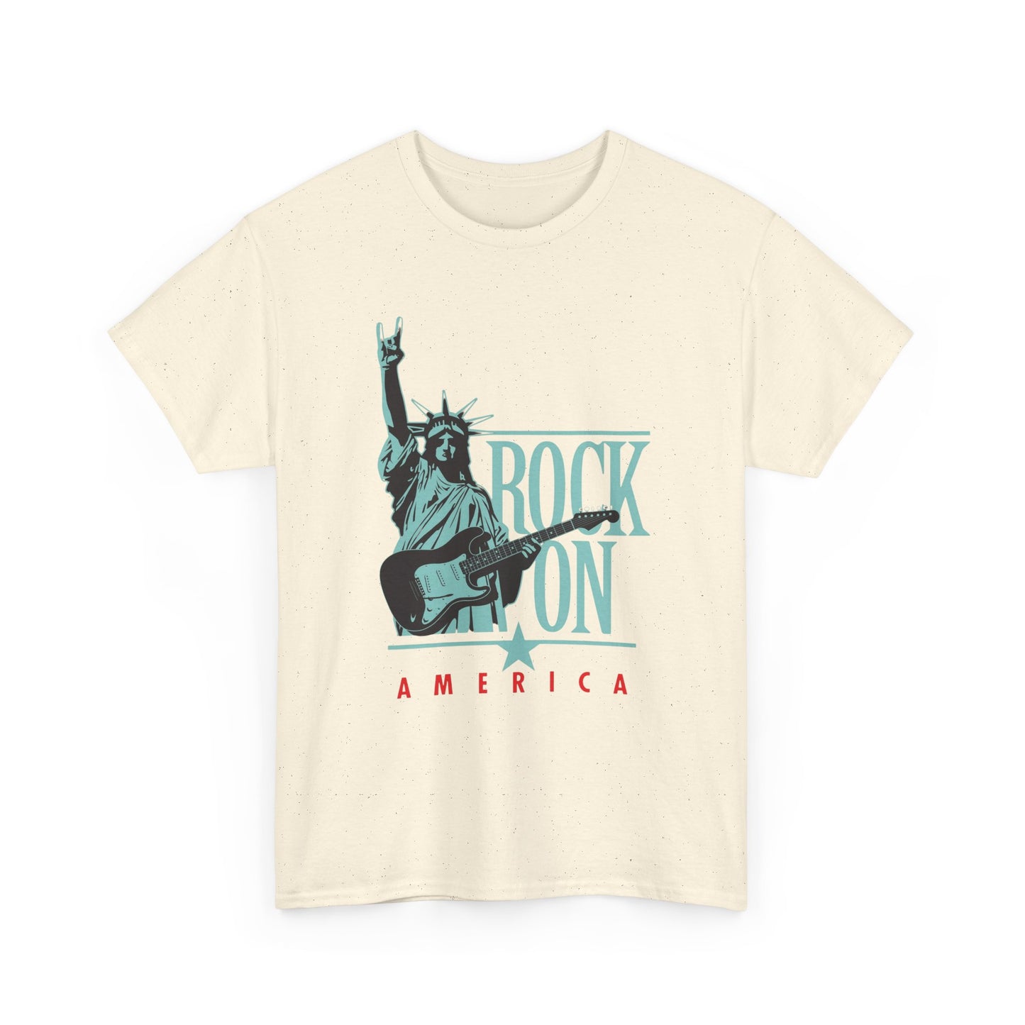 Rock On America Graphic T Shirt Unisex Heavy Cotton Tee