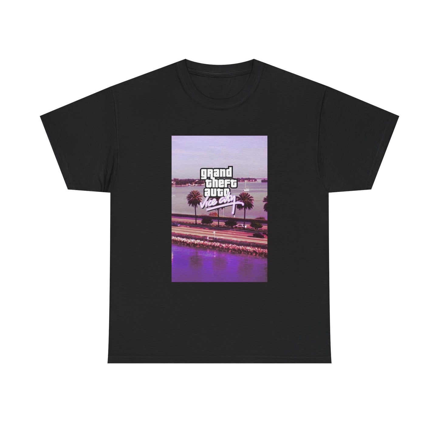 Grand Theft Auto Tshirt Vice City Retro Gaming Graphic Unisex Heavy Cotton Tee 1