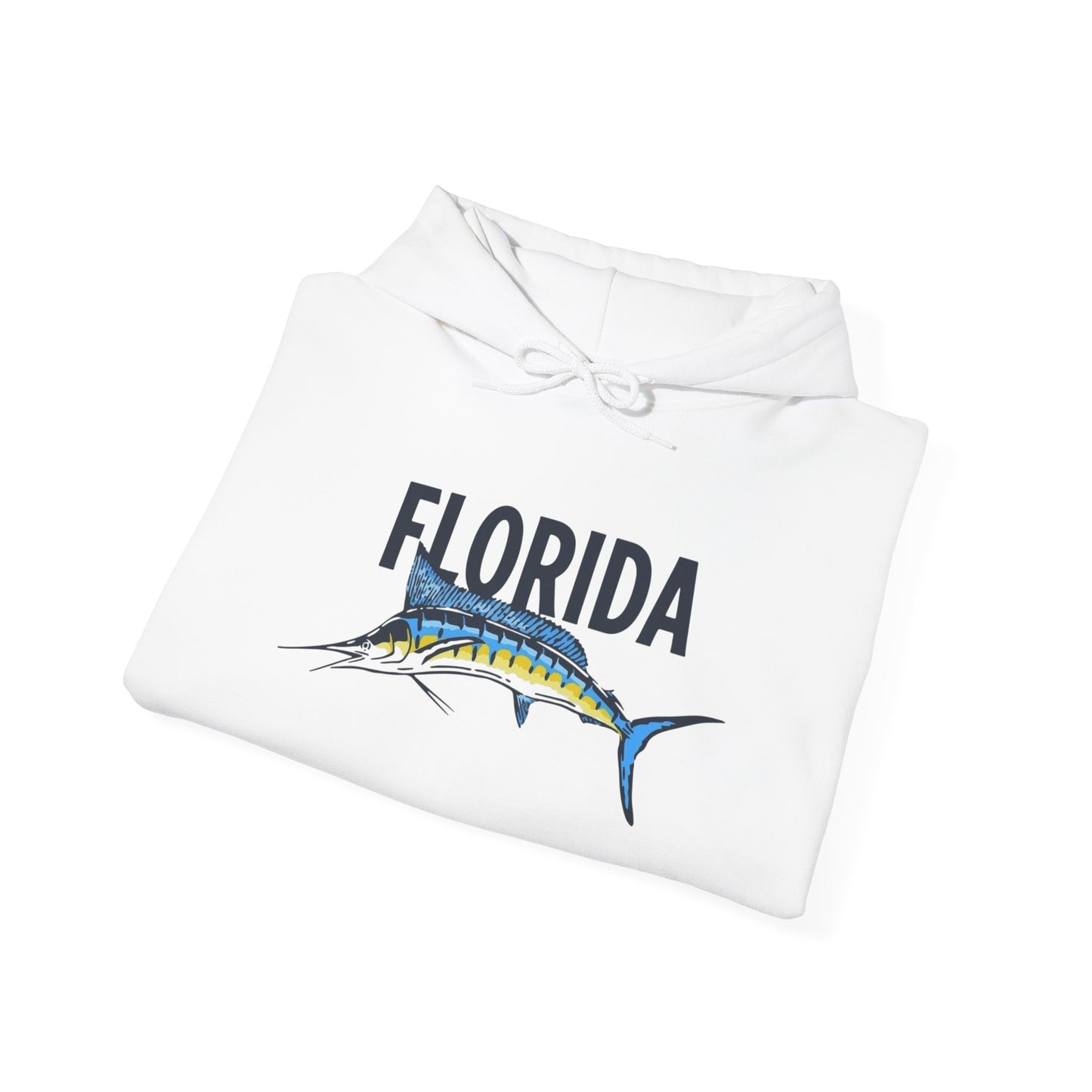 Florida Marlin Fishing Graphic Hoodie Unisex Heavy Blend™ Hooded Sweatshirt
