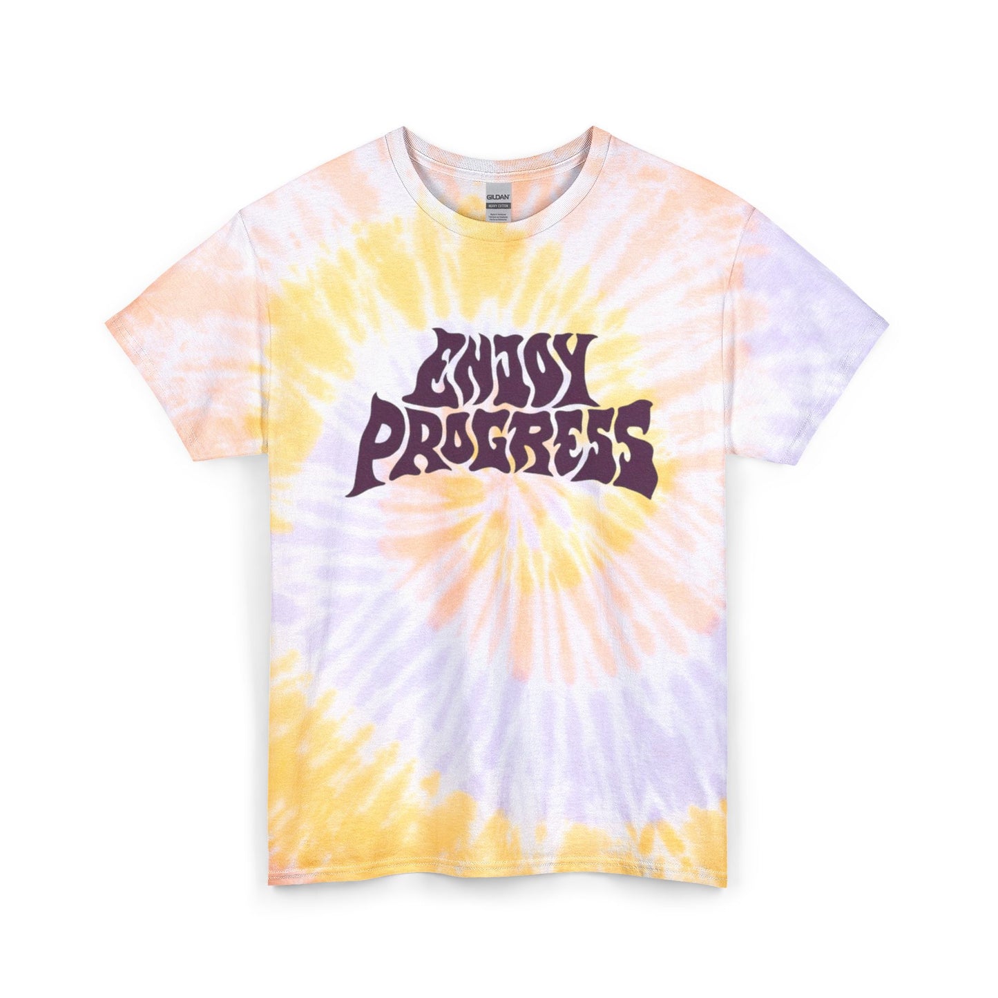 Enjoy Progress Graphic T Shirt Unisex Tie Dye Cotton Tee Gift