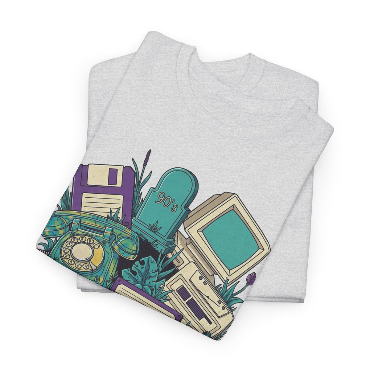 90s Survivor Retro Computer Collage T-Shirt Men's Graphic Tee