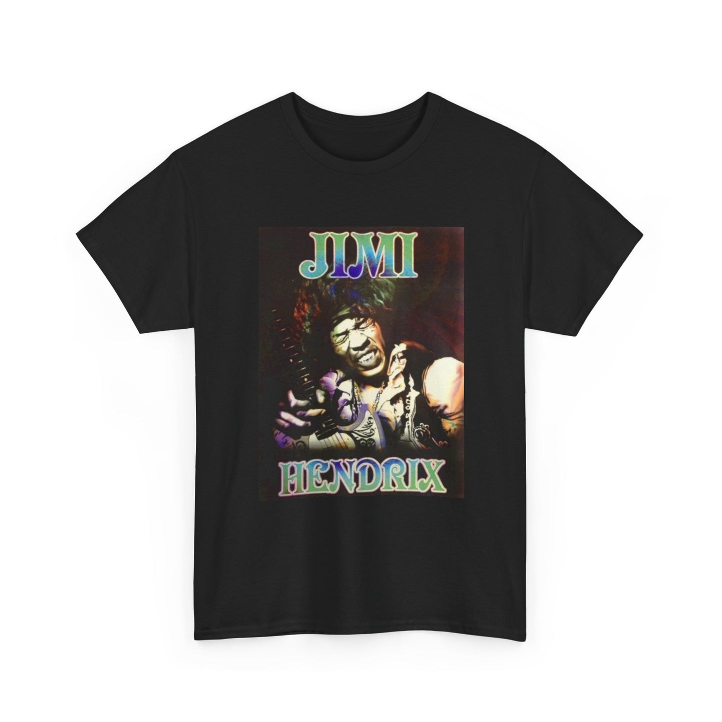 Jimi Hendrix Tshirt Retro Rock Music Graphic Unisex Heavy Cotton Tee
