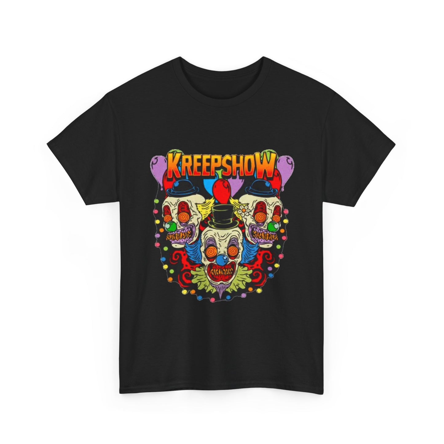 Kreepshow Tshirt Horror Clowns Creepy Circus Unisex Heavy Cotton Tee