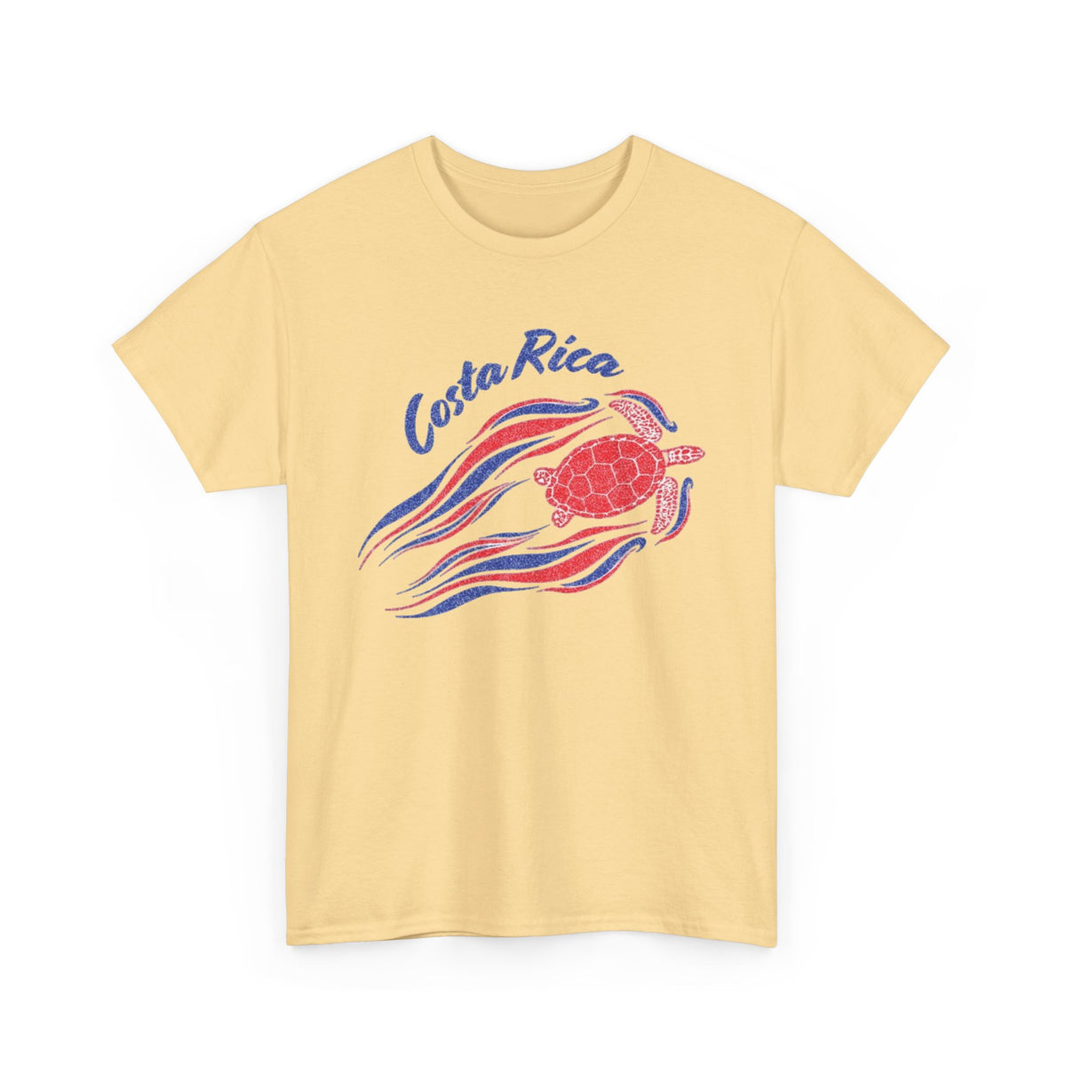 Costa Rica Sea Turtles Graphic T Shirt Vintage Men's Heavy Cotton Tee
