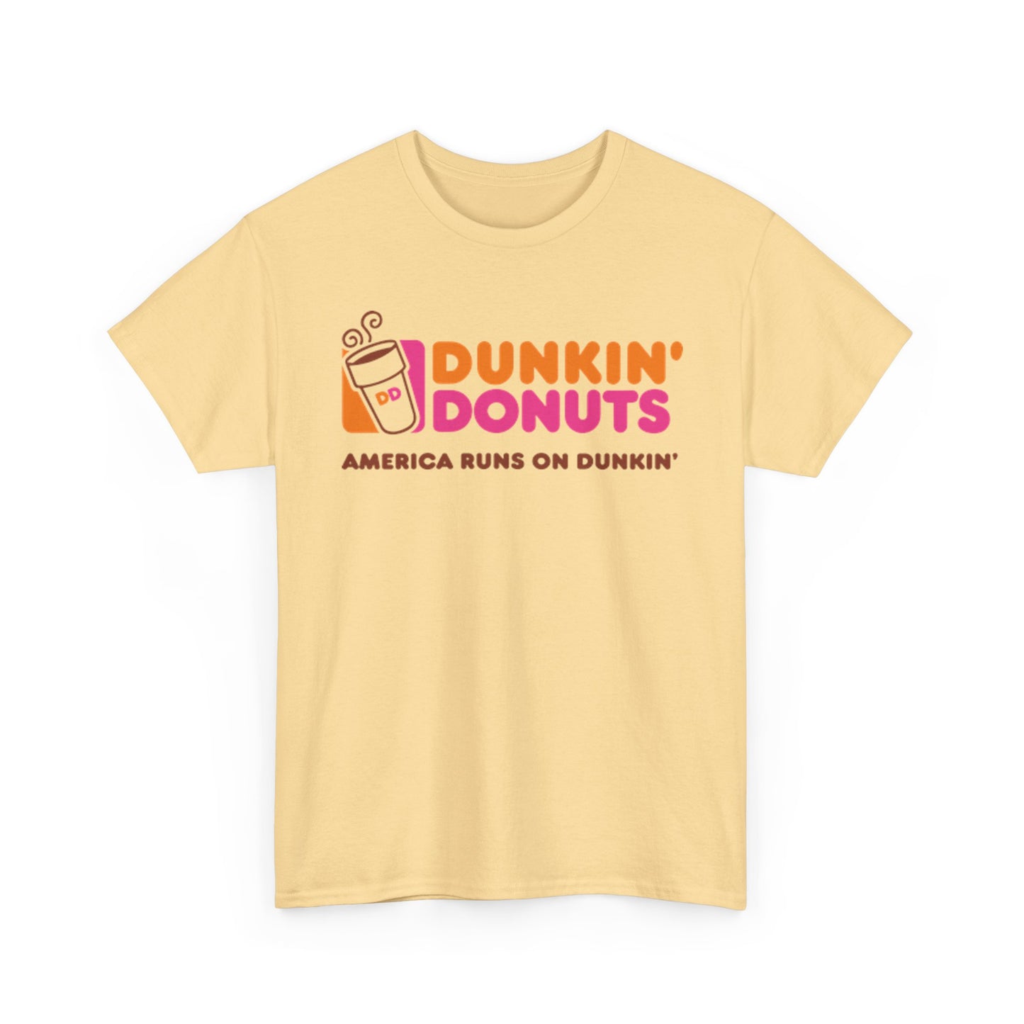 Dunkin’ Donuts T-shirt vintage Boston coffee gift retro Unisex Heavy Cotton Tee