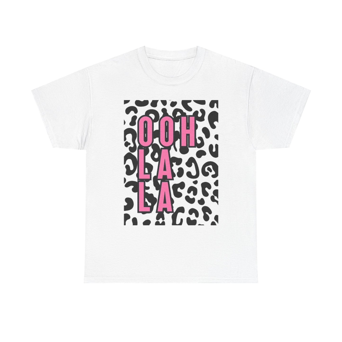 Ohh La La Animal Print Graphic T Shirt Unisex Heavy Cotton Tee