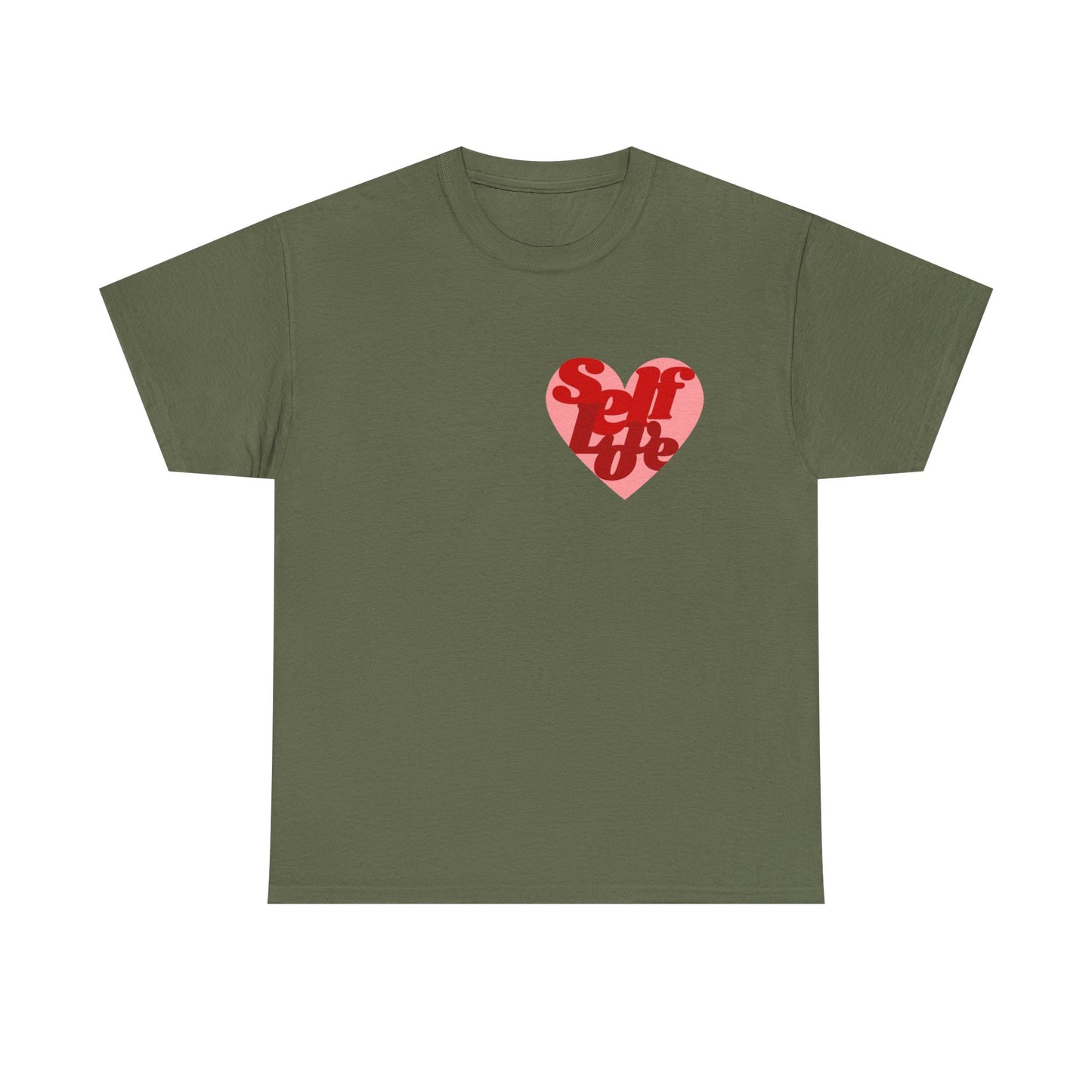 Self Love Heart MULTIPLE COLORS Graphic T Shirt Unisex Heavy Cotton Tee GIFT