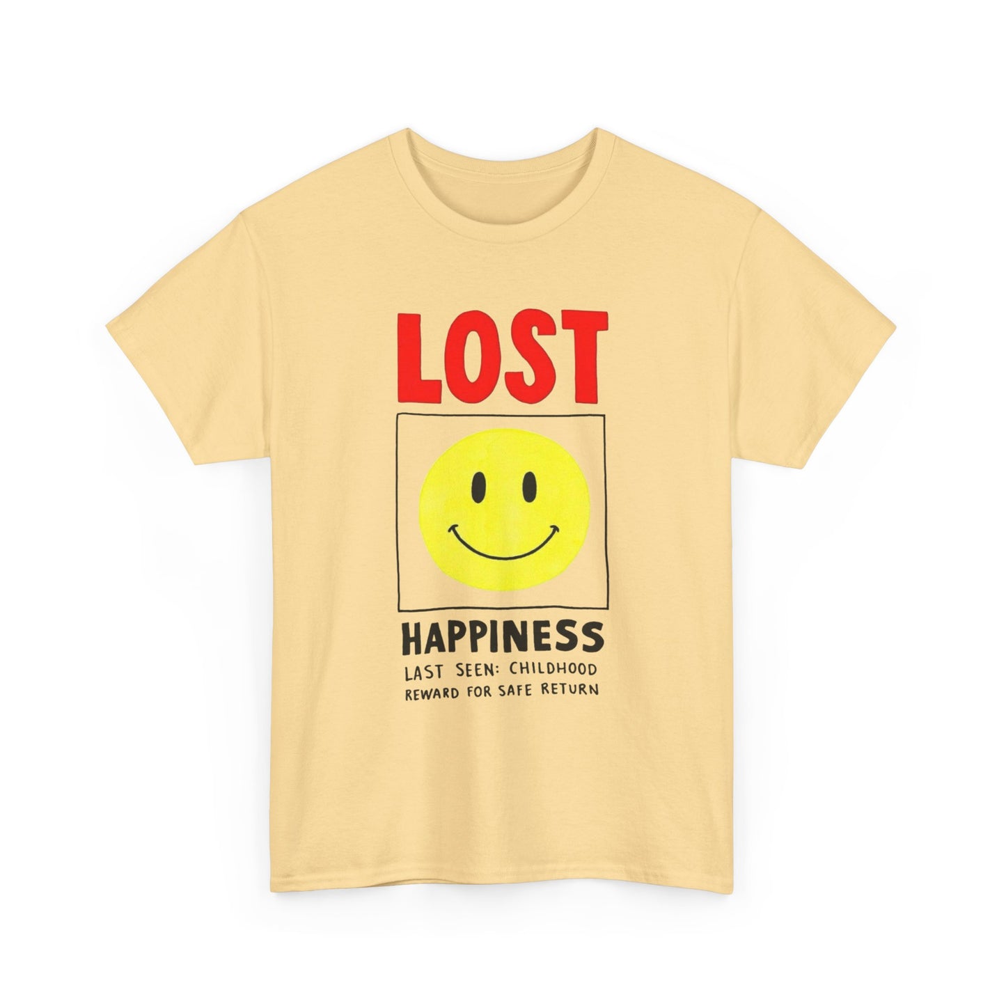 Lost Happiness Vintage Childhood Graphic T Shirt Unisex Heavy Cotton Gift New