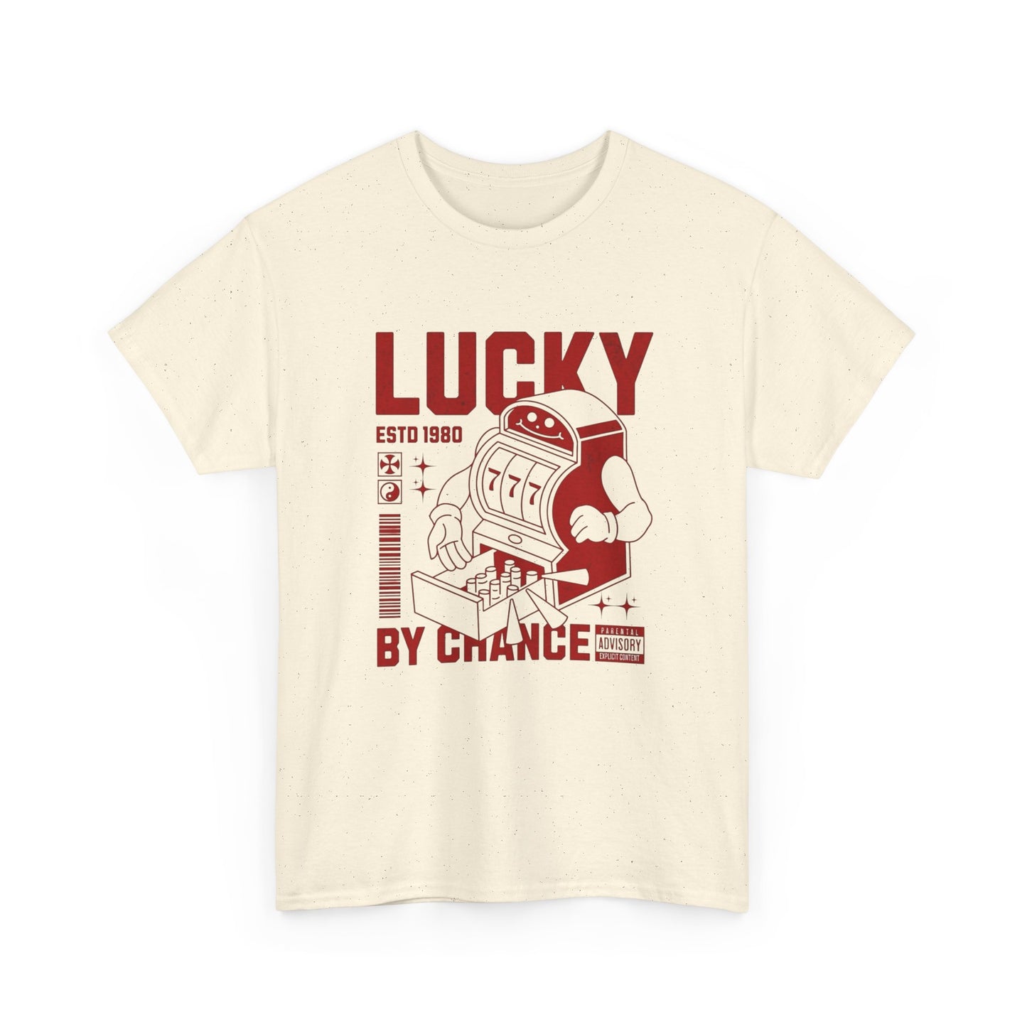 Lucky By Chance Graphic T Shirt Unisex Heavy Cotton Tee