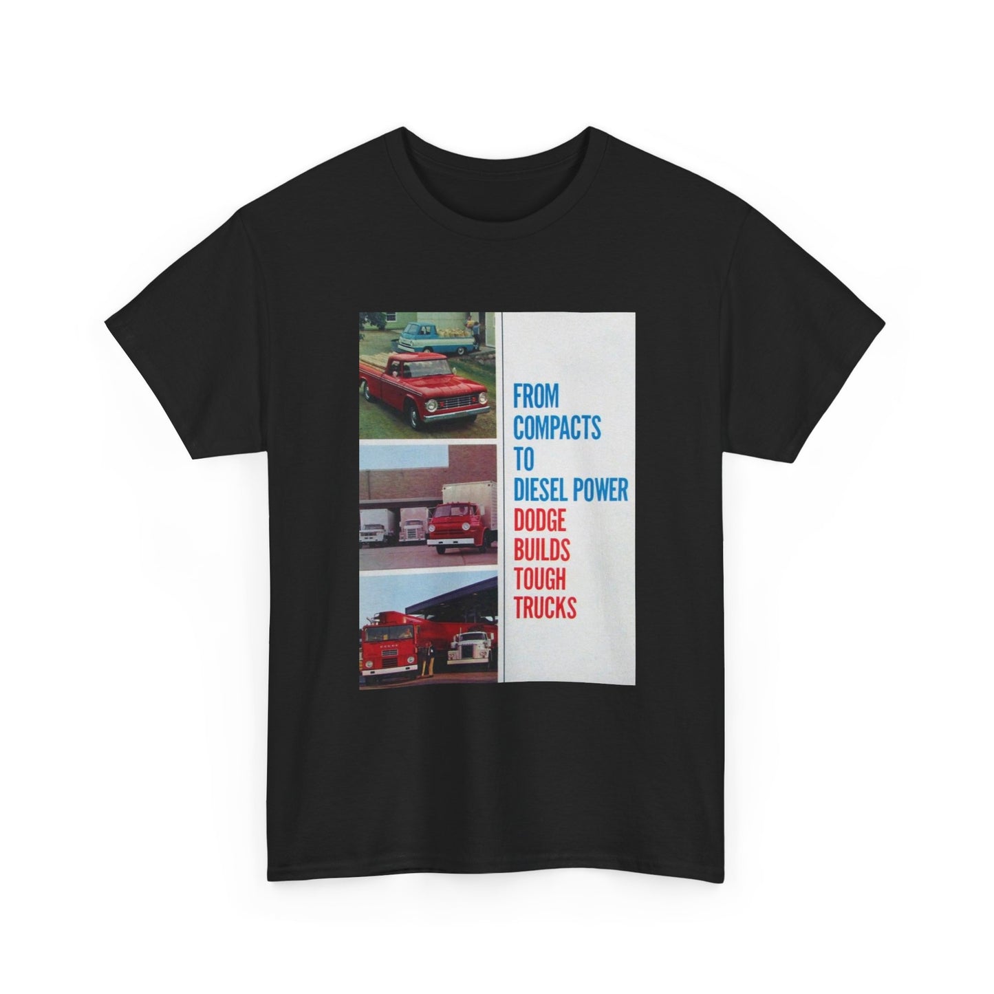 Dodge Trucks Tshirt Vintage Logo 90s Retro Mopar Unisex Heavy Cotton Tee Catalog