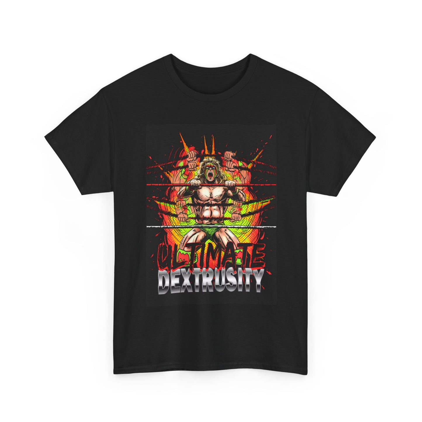 Ultimate Warrior Tshirt Vintage Wrestling WWE UFC Retro Unisex Heavy Cotton Tee