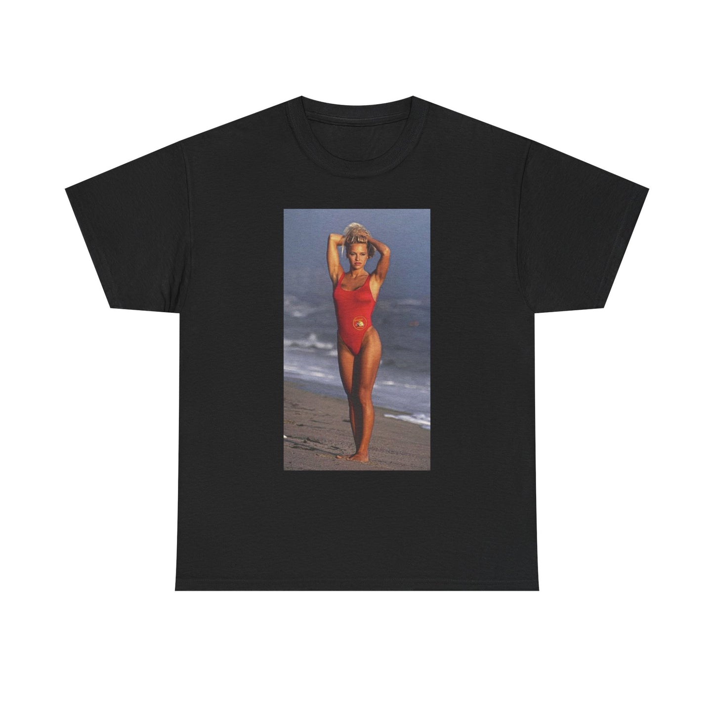 Pam Anderson Baywatch Beach Bikini T Shirt Graphic Unisex Heavy Cotton NEW GIFT