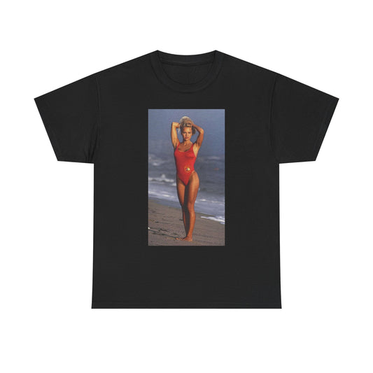 Pam Anderson Baywatch Beach Bikini T Shirt Graphic Unisex Heavy Cotton NEW GIFT