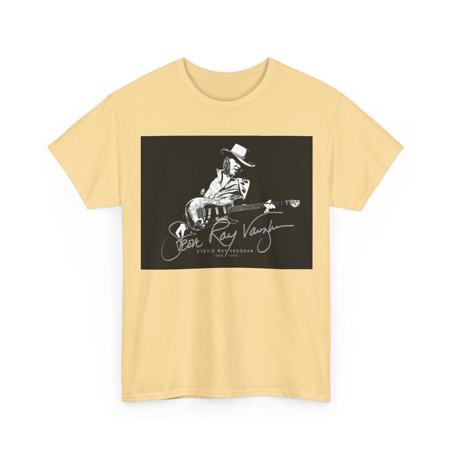 Stevie ray vaughn T-shirt Vintage retro rock album Unisex Heavy Cotton Tee