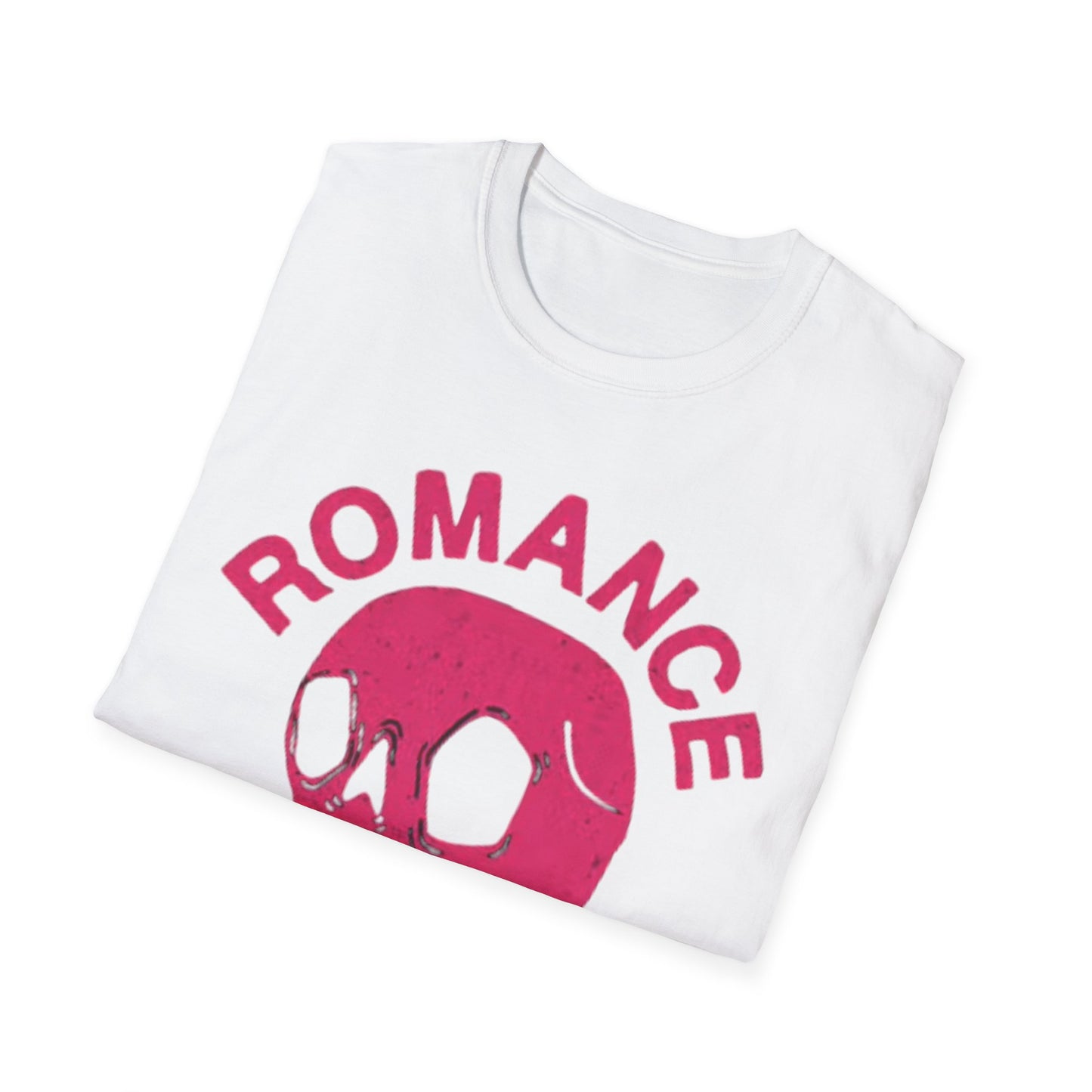 Romance Is Dead Graphic T Shirt Vintage Retro Skull Unisex Softstyle T-Shirt