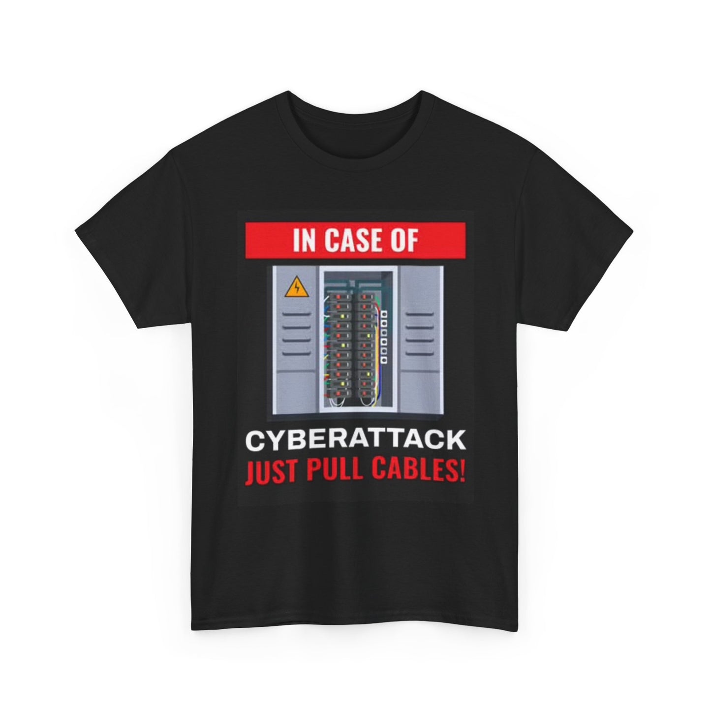 Cyber attack T Shirt Funny Computer Graphic Jokes Unisex Heavy Cotton Tee