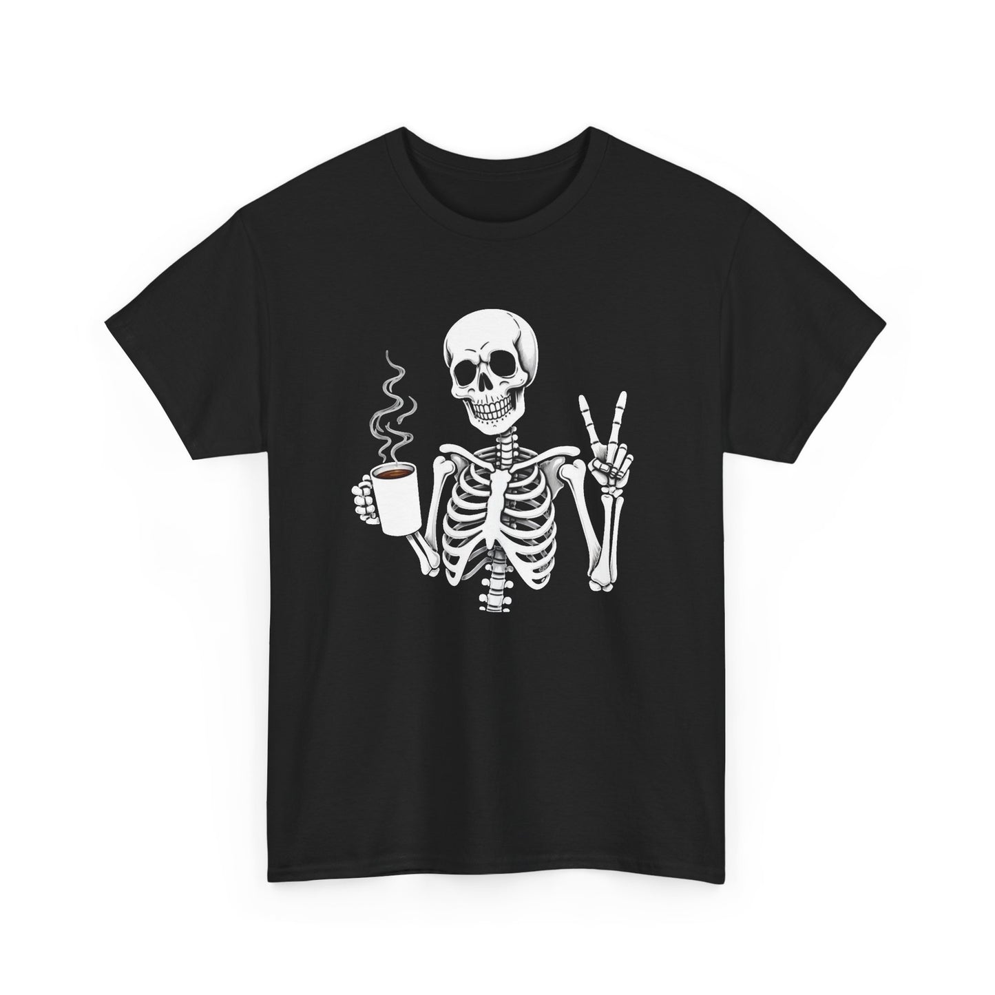 Peace And Coffee Graphic T Shirt NEW Vintage Unisex Heavy Cotton Tee