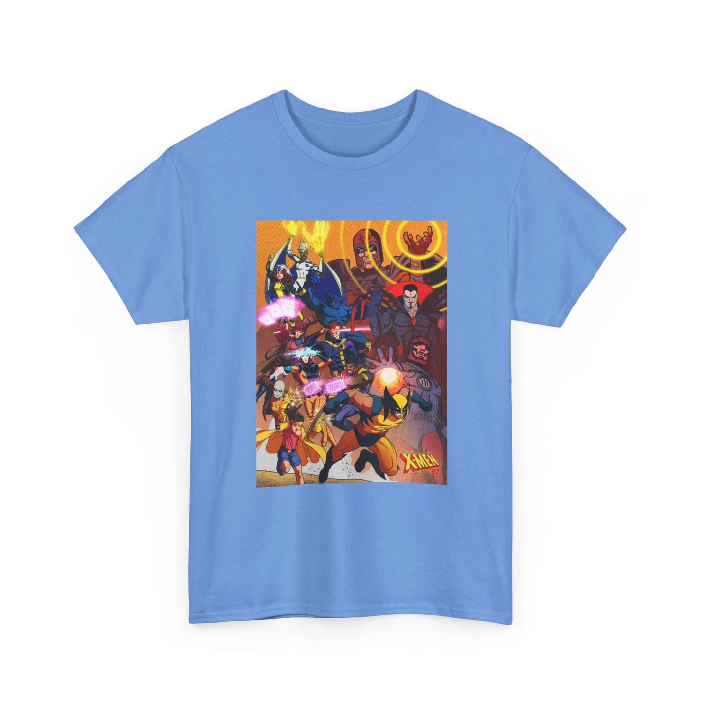 Cartoon Graphic Tee Xmen Comic Book Retro Vintage Tee Unisex Heavy Cotton Tee