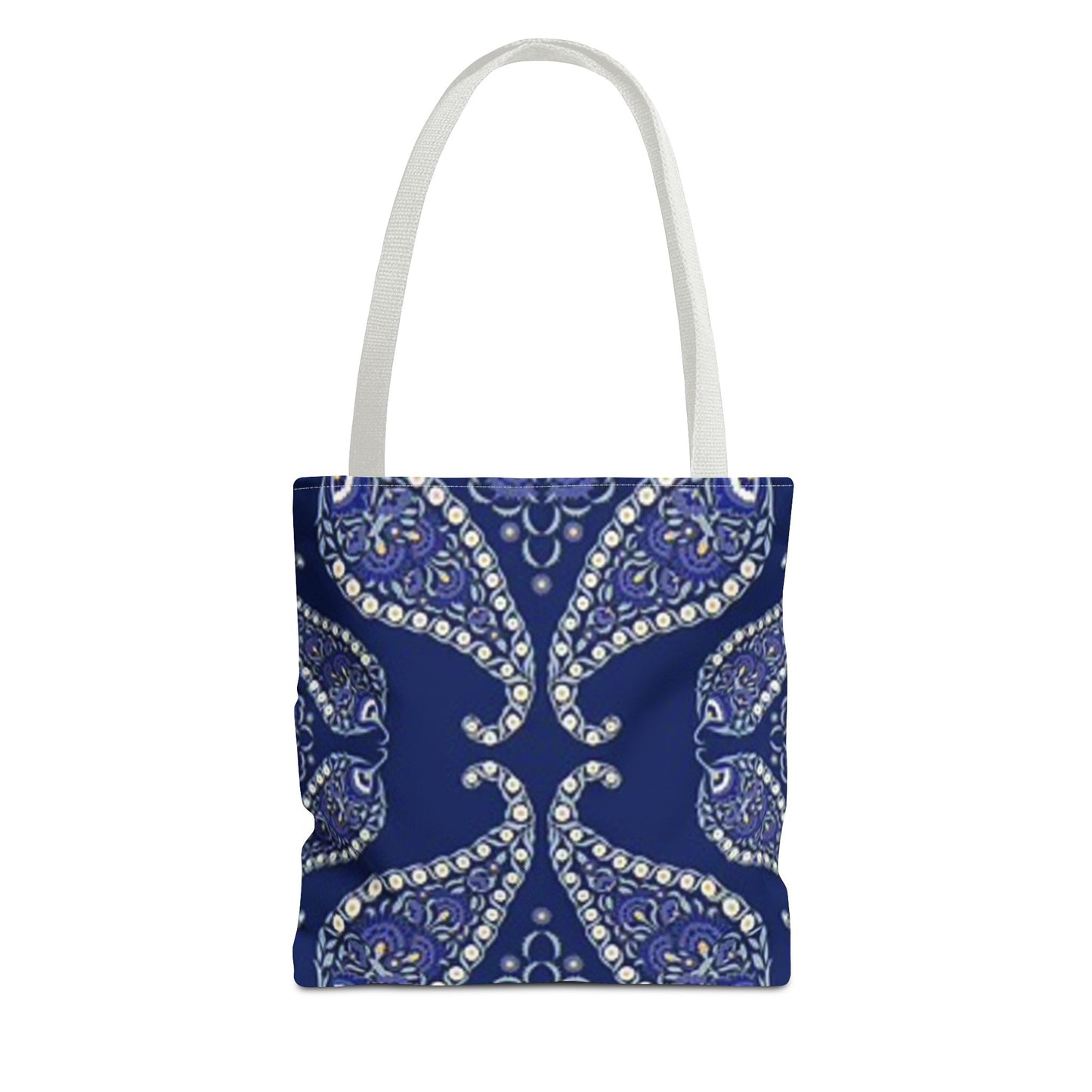 Blue And White Paisley Multi Color BRAND NEW MODERN Tote Bag (AOP)