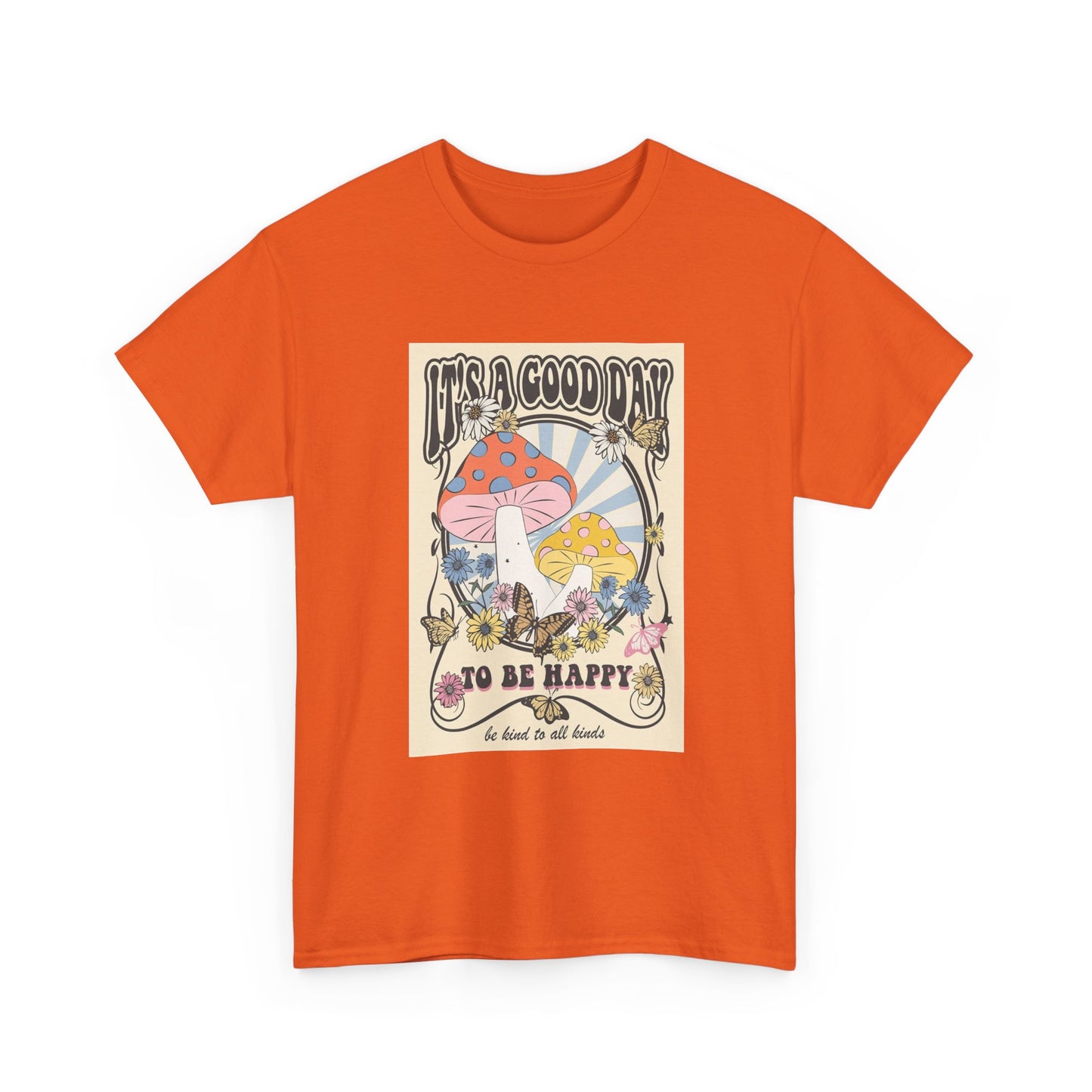 Trippy Mushroom Hunter Tshirt Mystical Graphic Vibe Unisex Its A Good Day